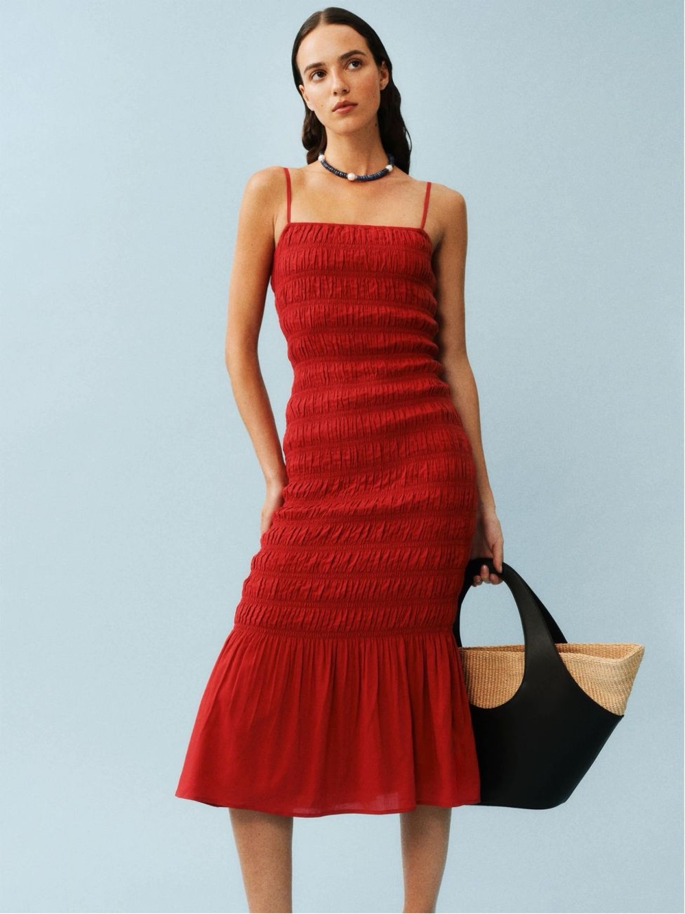 BRAND NEW Reformation Seren Dress - Lipstick (Red) - 6